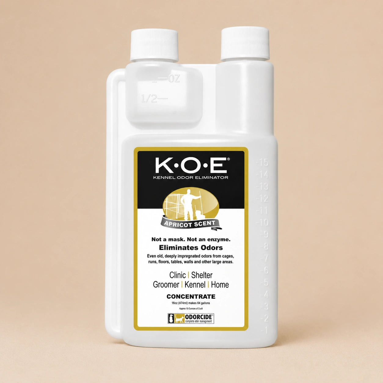 HeritageLab™ KennelPure 16 oz Concentrated Kennel Odor Eliminator, Non-Enzymatic Pet Deodorizer for Kennels, Crates, Floors & Grooming Areas