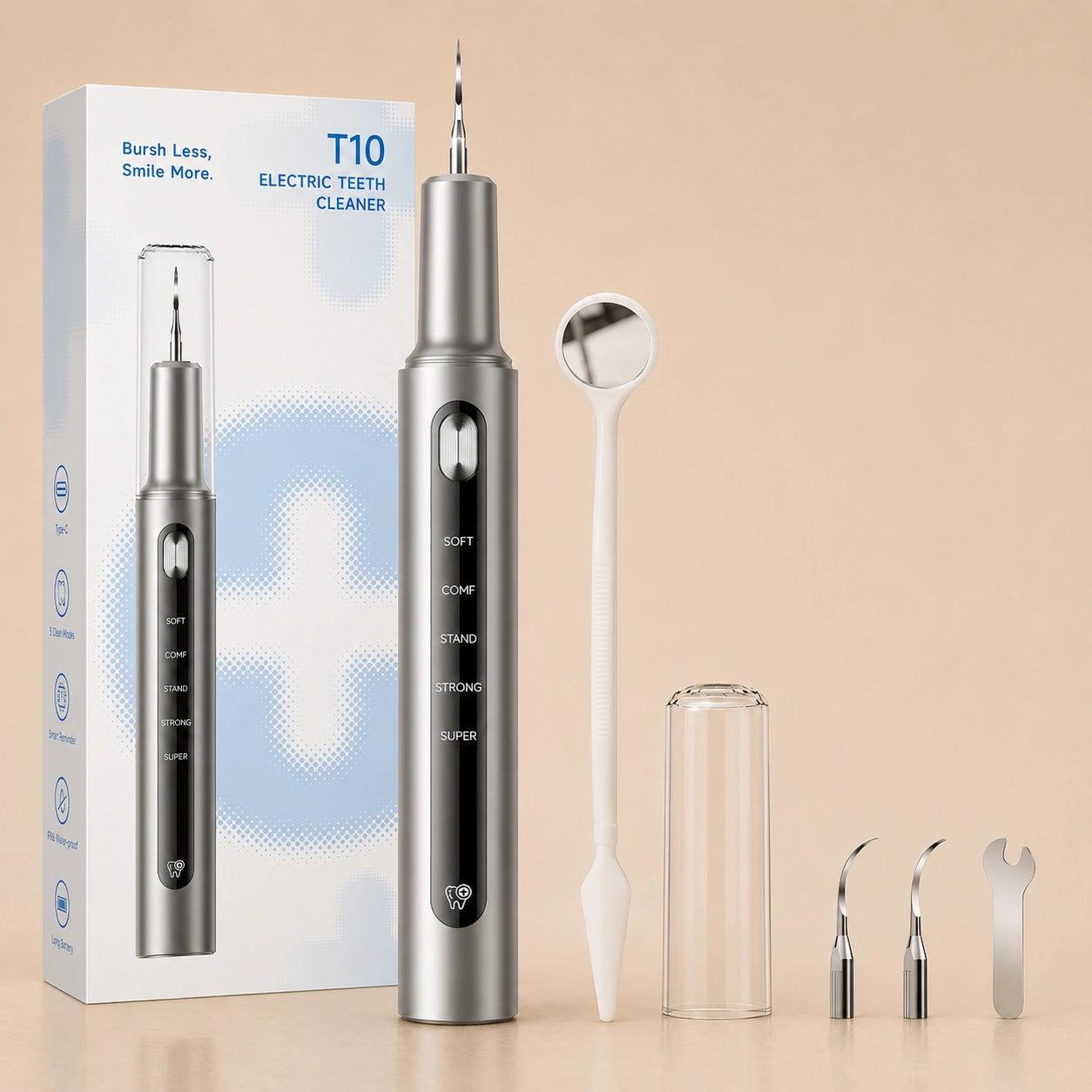SilverHeritage™ Ultrasonic Pet Dental Cleaner – Plaque & Tartar Remover for Dogs & Cats