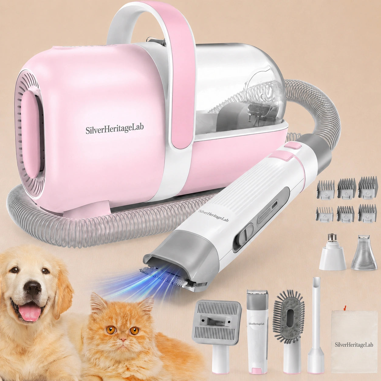 HeritageLab™ AeroVac Low-Noise Grooming Kit