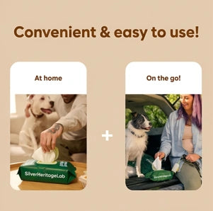 SilverHeritage™ FreshPaw 3-in-1 Grooming Wipes