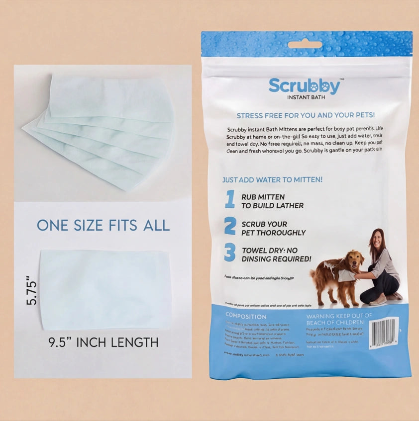 HeritageNurture™ CleanTouch Rinse-Free Mitts