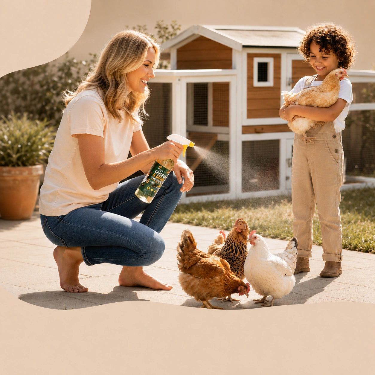 HeritageLab™ CoopShield Chicken Mite, Lice, Tick, Flea & Fly Spray for Poultry, Coops, Nesting Boxes & Backyard Flock Care