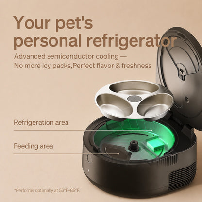 HeritageCloud™ FreshMeal WiFi Refrigerated Automatic Wet Cat Food Feeder, 3-Day Cooling, 3 Timed Meals & App-Controlled Feeding