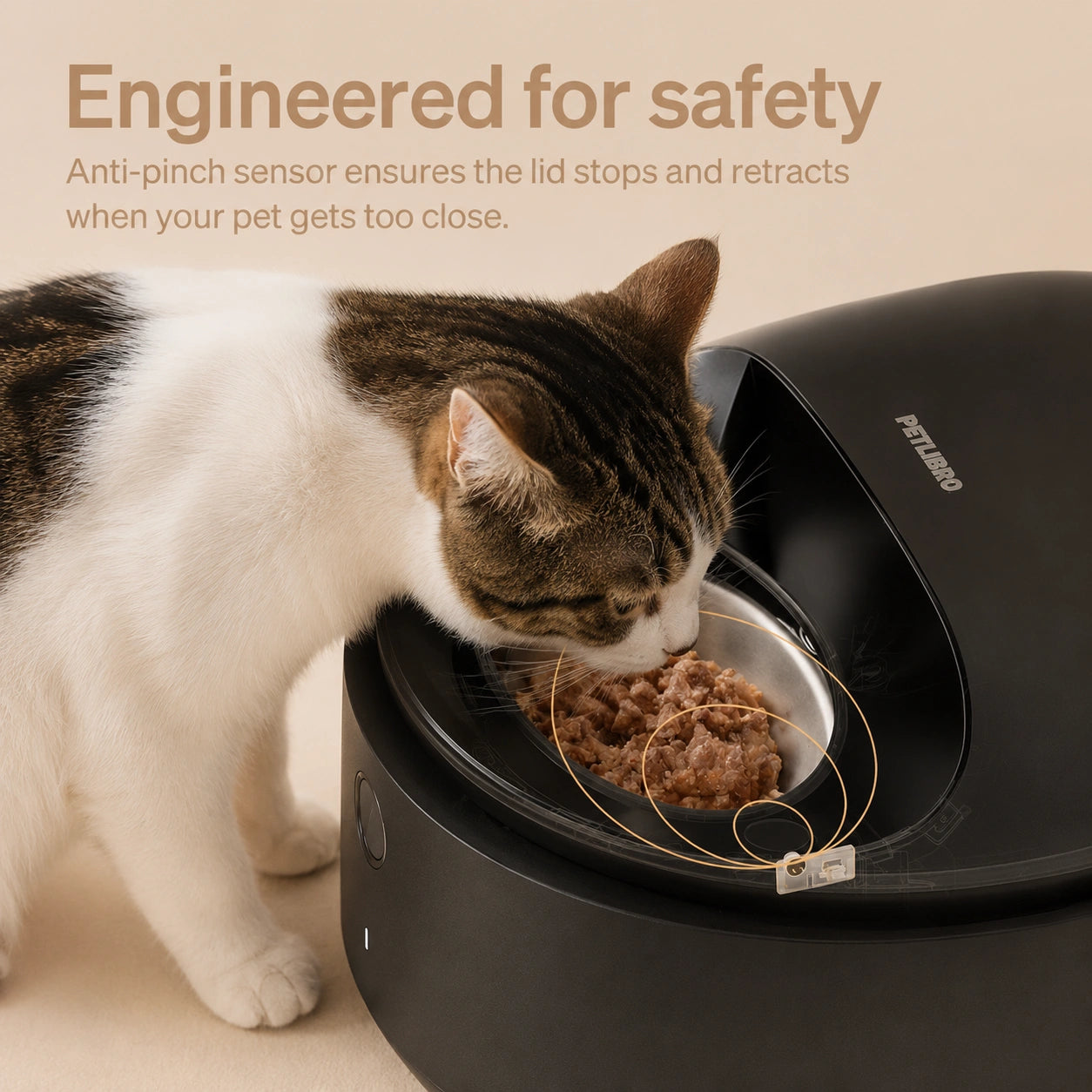 HeritageCloud™ FreshMeal WiFi Refrigerated Automatic Wet Cat Food Feeder, 3-Day Cooling, 3 Timed Meals & App-Controlled Feeding