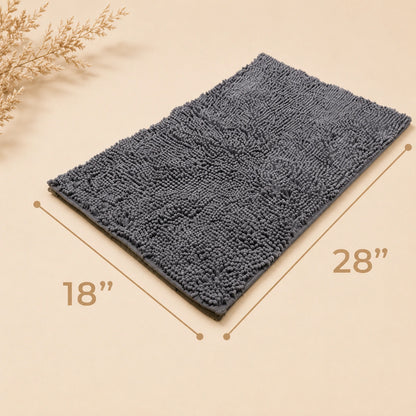 HeritageLab™ MudGuard Super-Absorbent Chenille Dog Door Mat, Quick-Dry Anti-Mud Pet Paw Rug for Entryways, Floors & Indoor Use