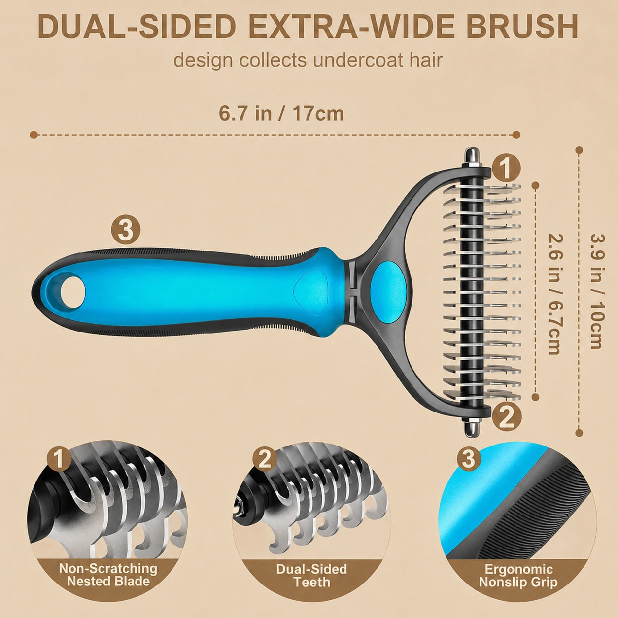 HeritageLab™ DualEdge Grooming Brush