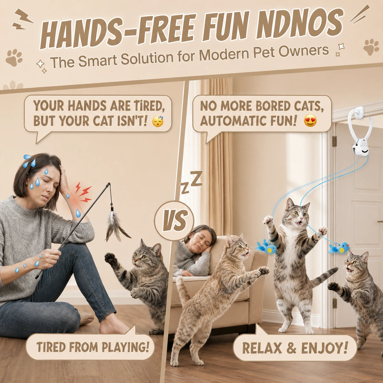 HeritageCloud™ SkyChase Interactive Cat Toy