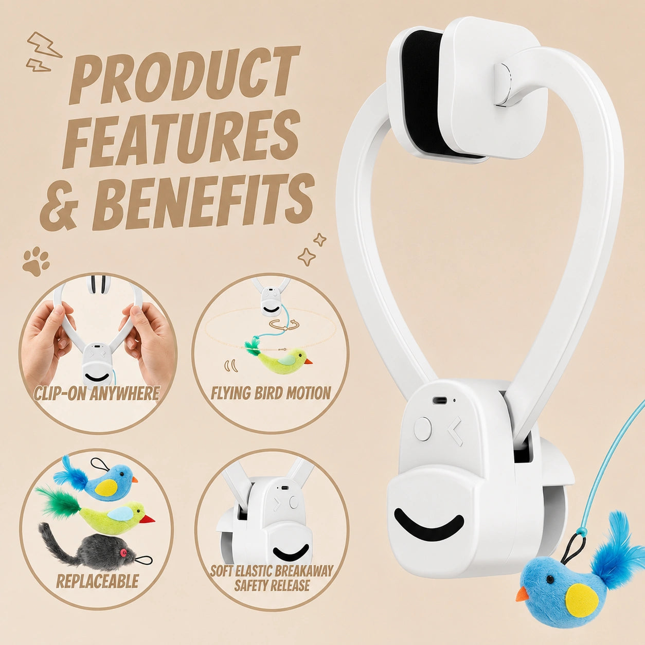 HeritageCloud™ SkyChase Interactive Cat Toy