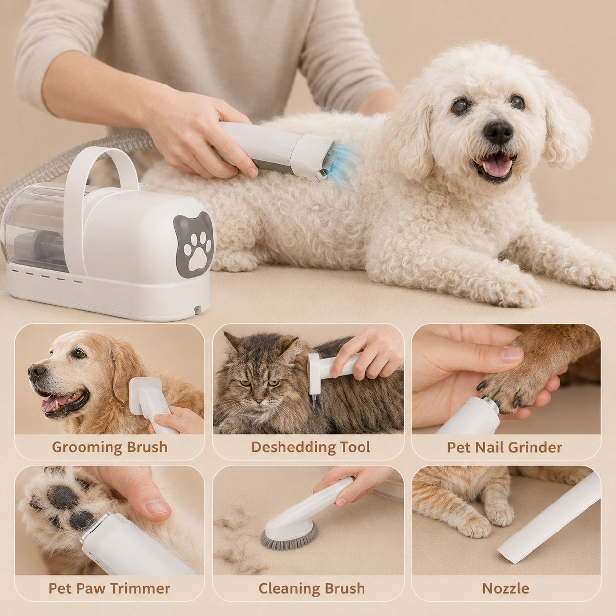 HeritageLab™ AeroVac 7-in-1 Grooming Kit