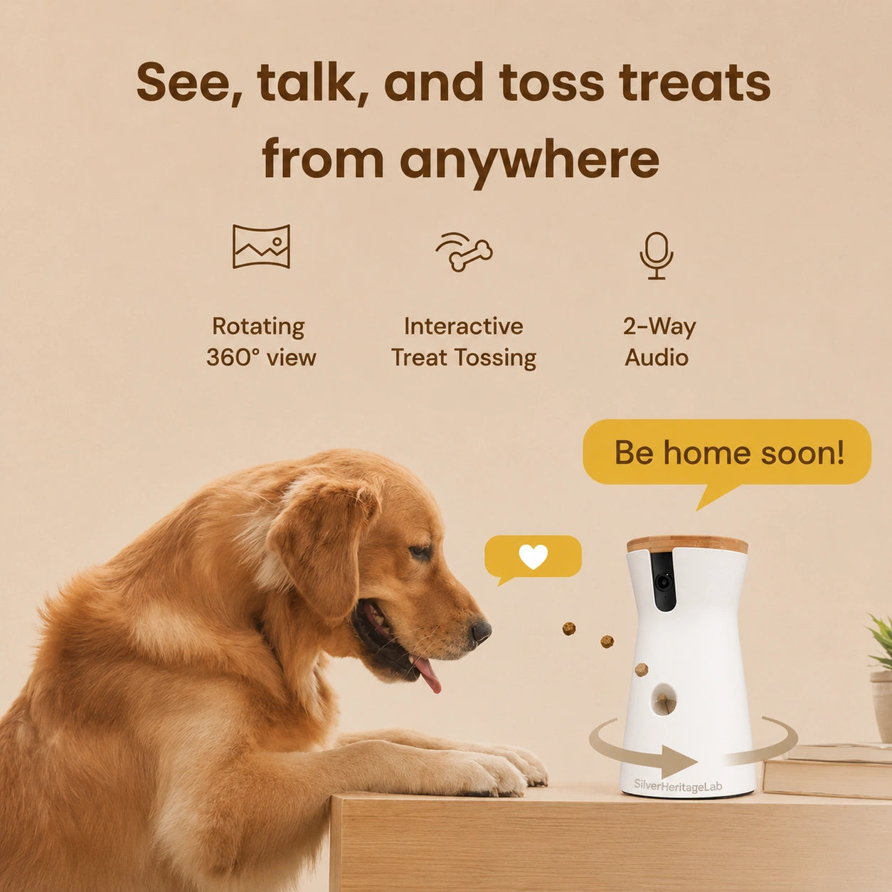 HeritageCloud™ Guardian360 Smart Pet Camera