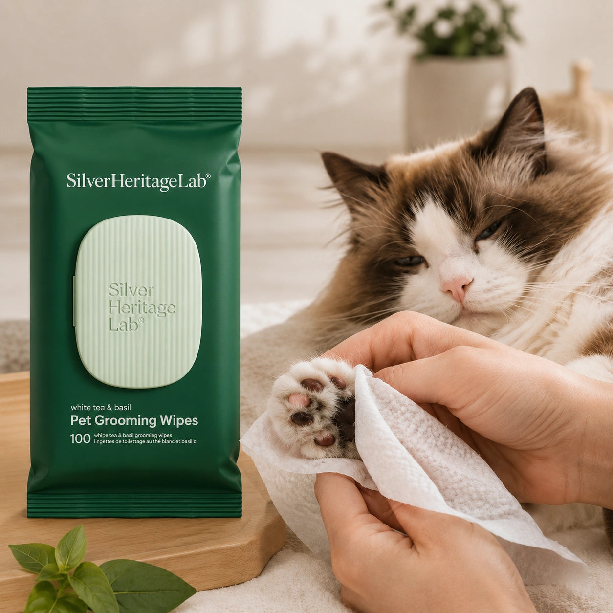 SilverHeritage™ FreshPaw 3-in-1 Grooming Wipes