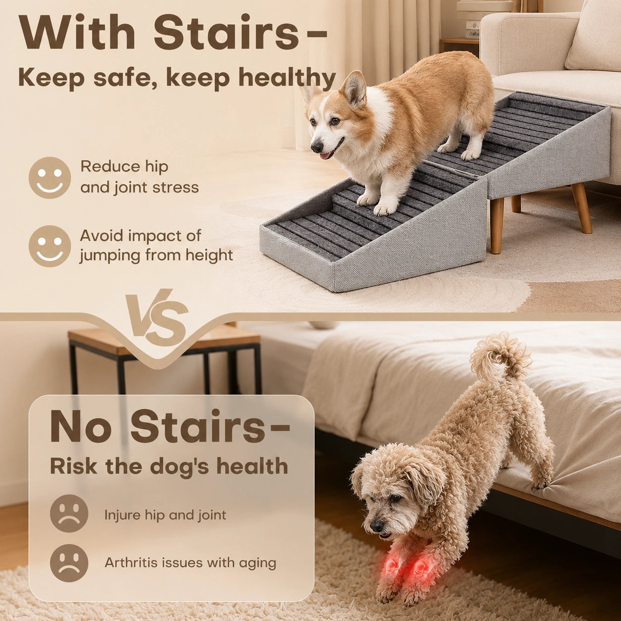 HeritageCloud™ ComfortStride Convertible Ramp Ottoman