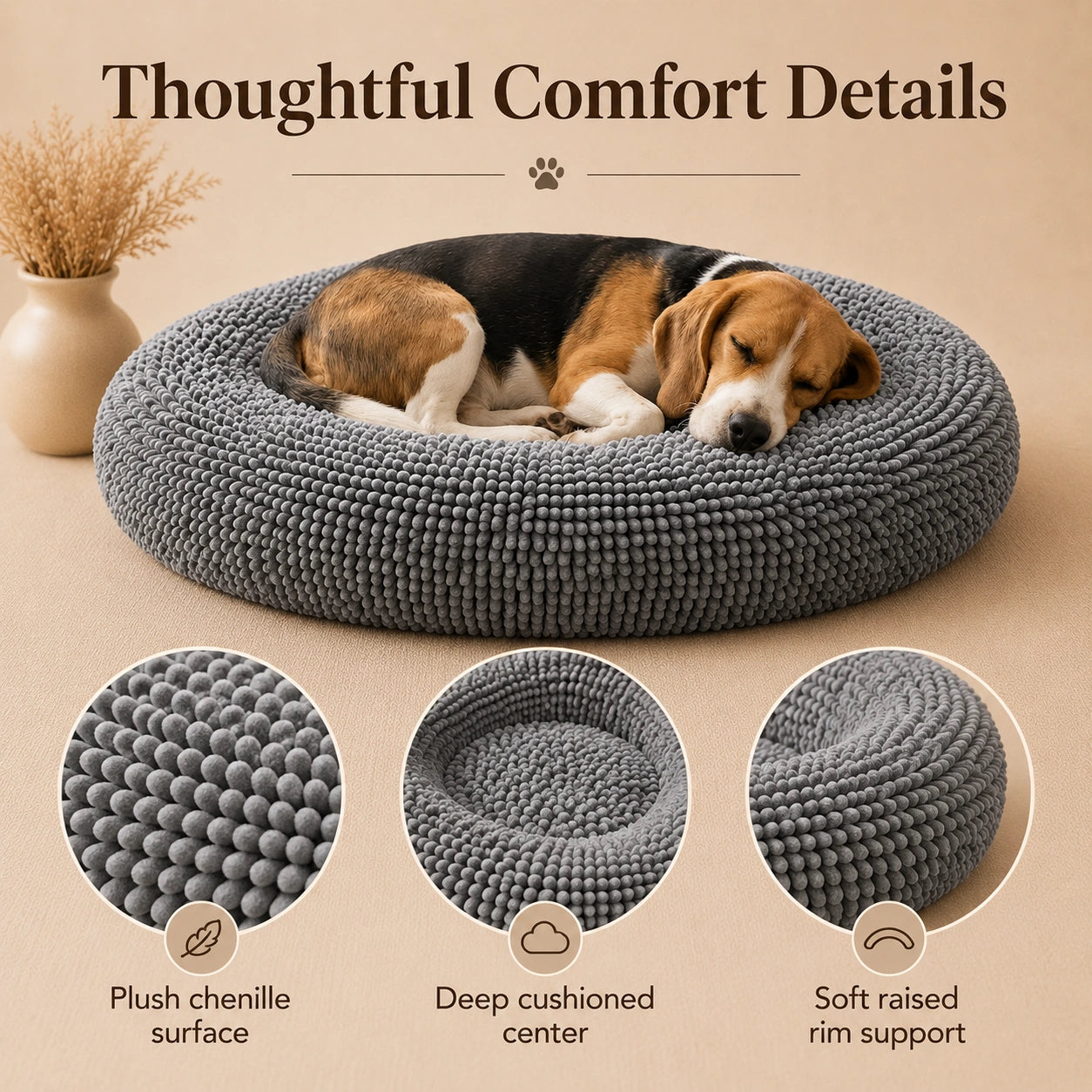 SilverHeritage™ CloudNest: Therapeutic Chenille Recovery Bed