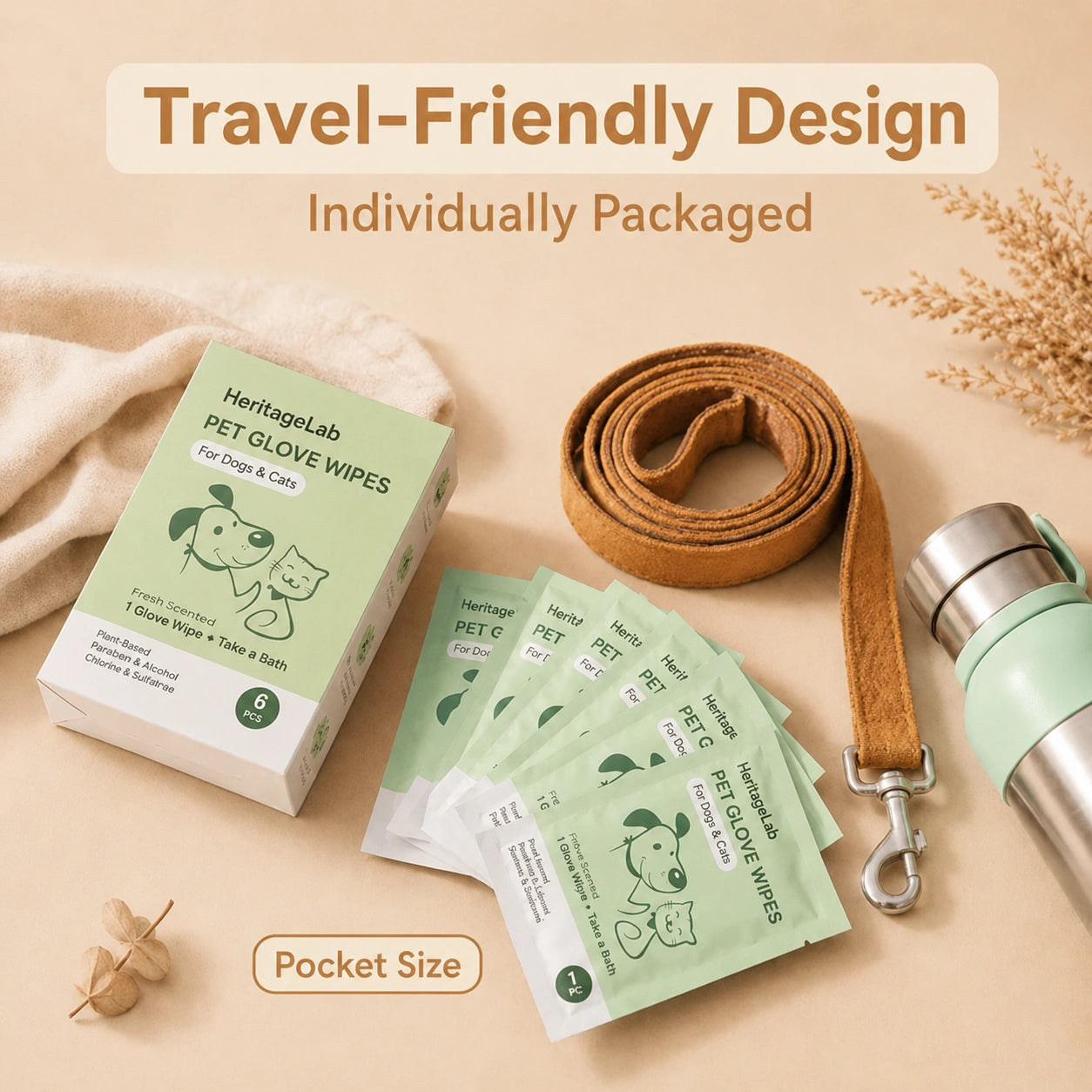 HeritageNurture™ GentleGroom Coat Wipes