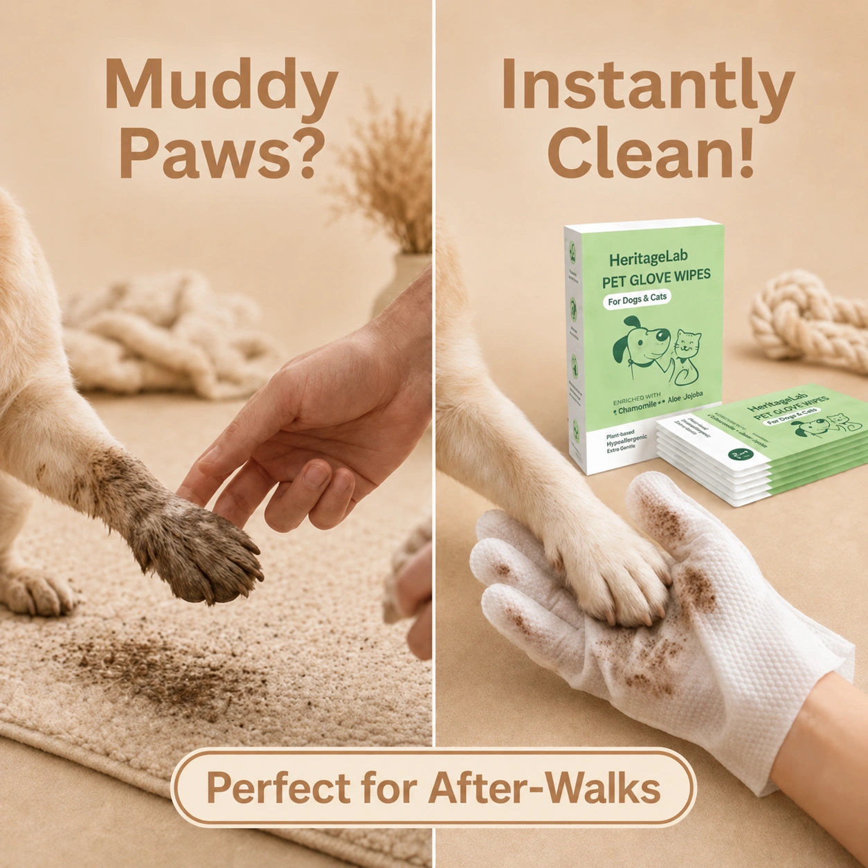 HeritageNurture™ GentleGroom Coat Wipes