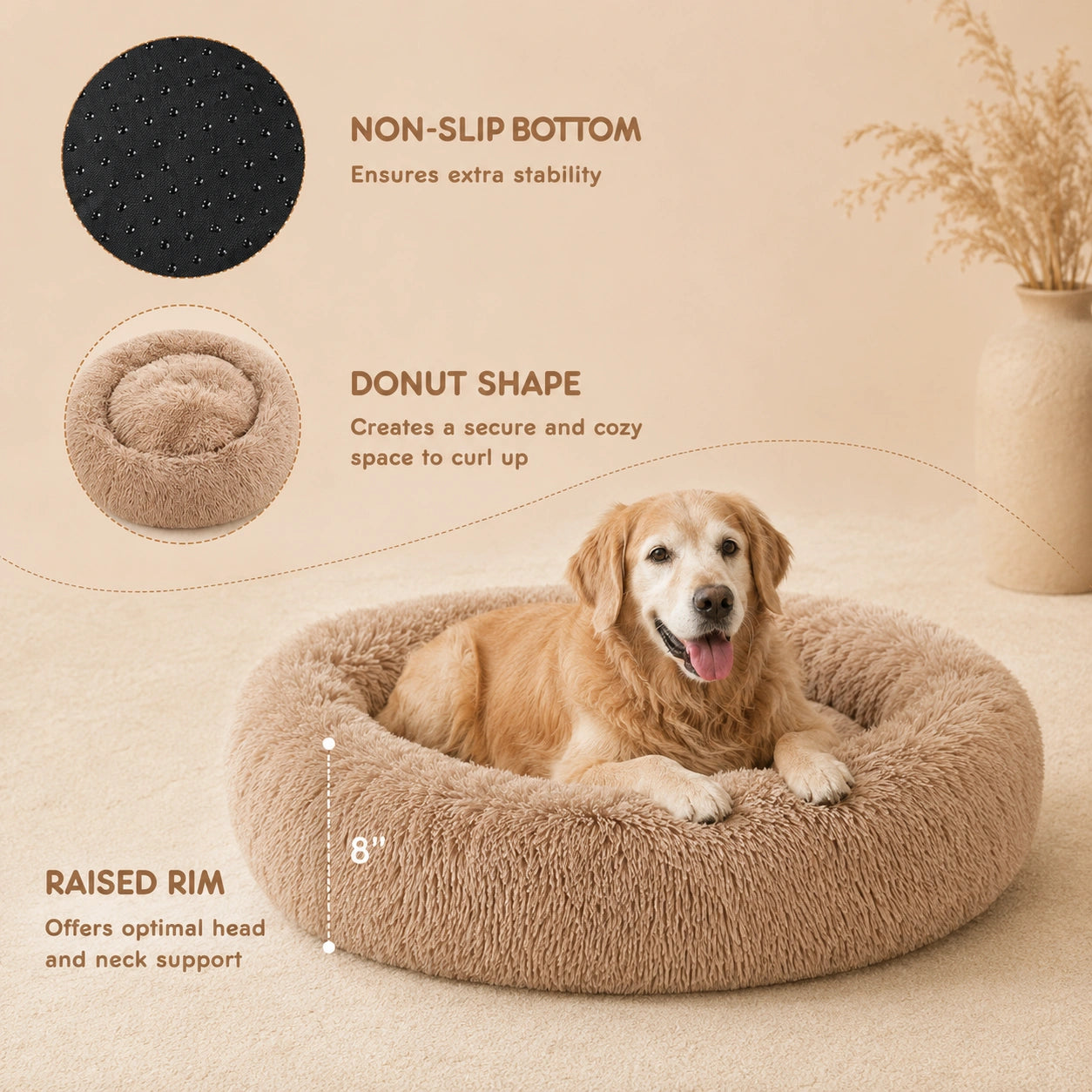 SilverHeritage™ DeepRest Orthopedic Donut Bed