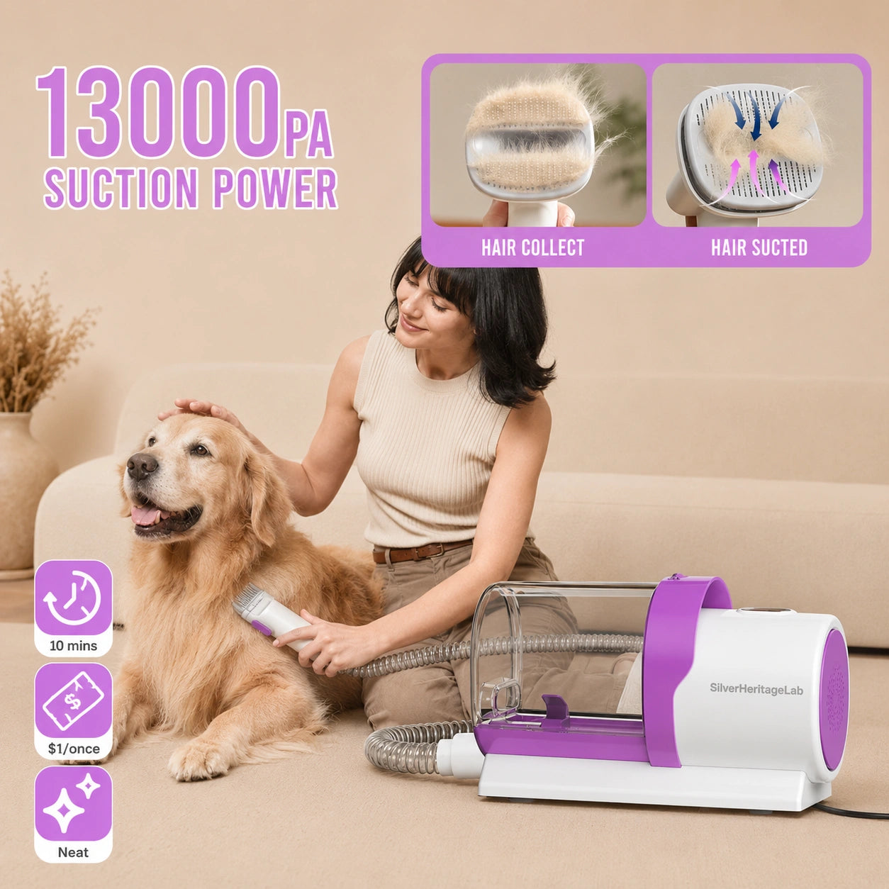 HeritageLab™ AeroVac Pro Grooming Vacuum