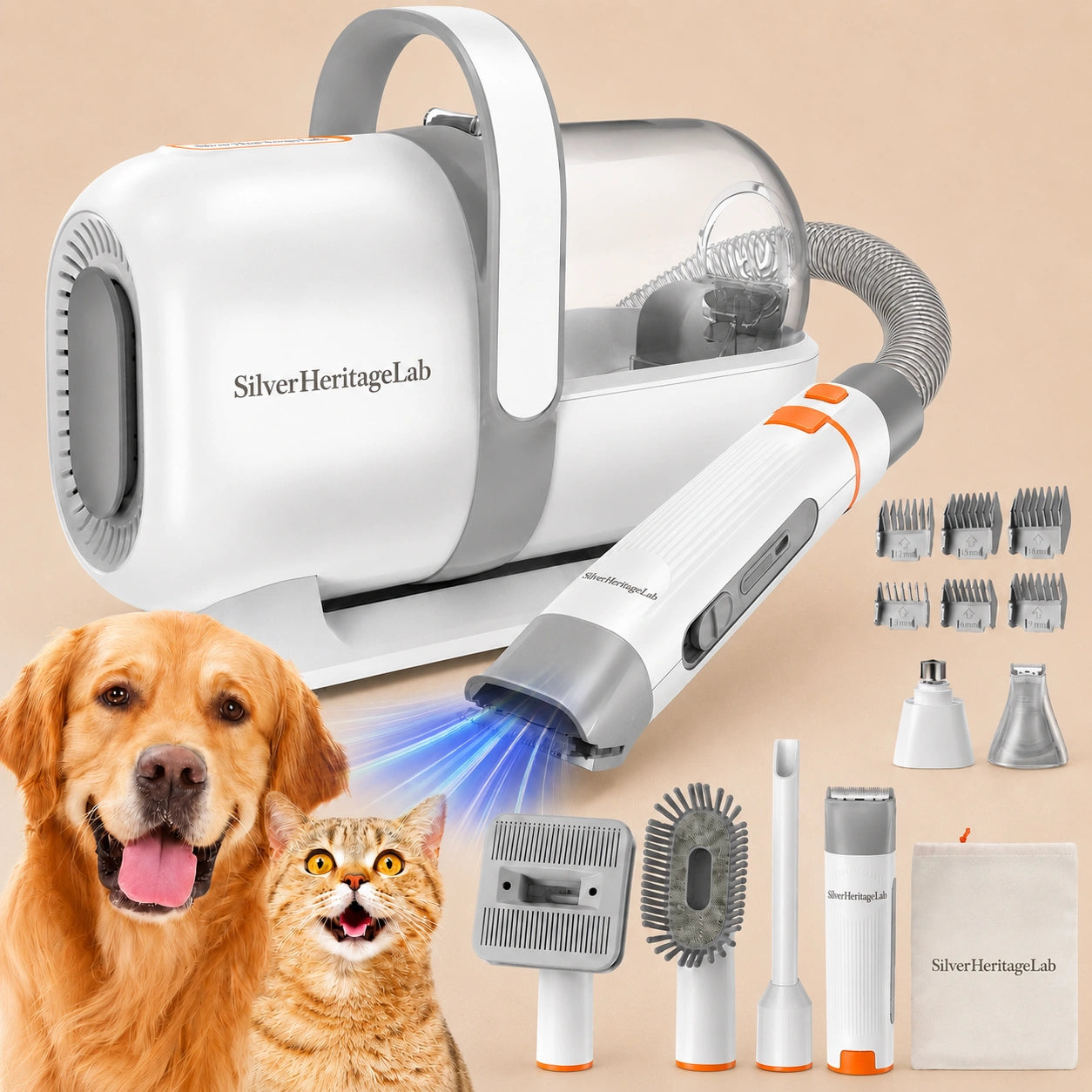 HeritageLab™ AeroVac Low-Noise Grooming Kit