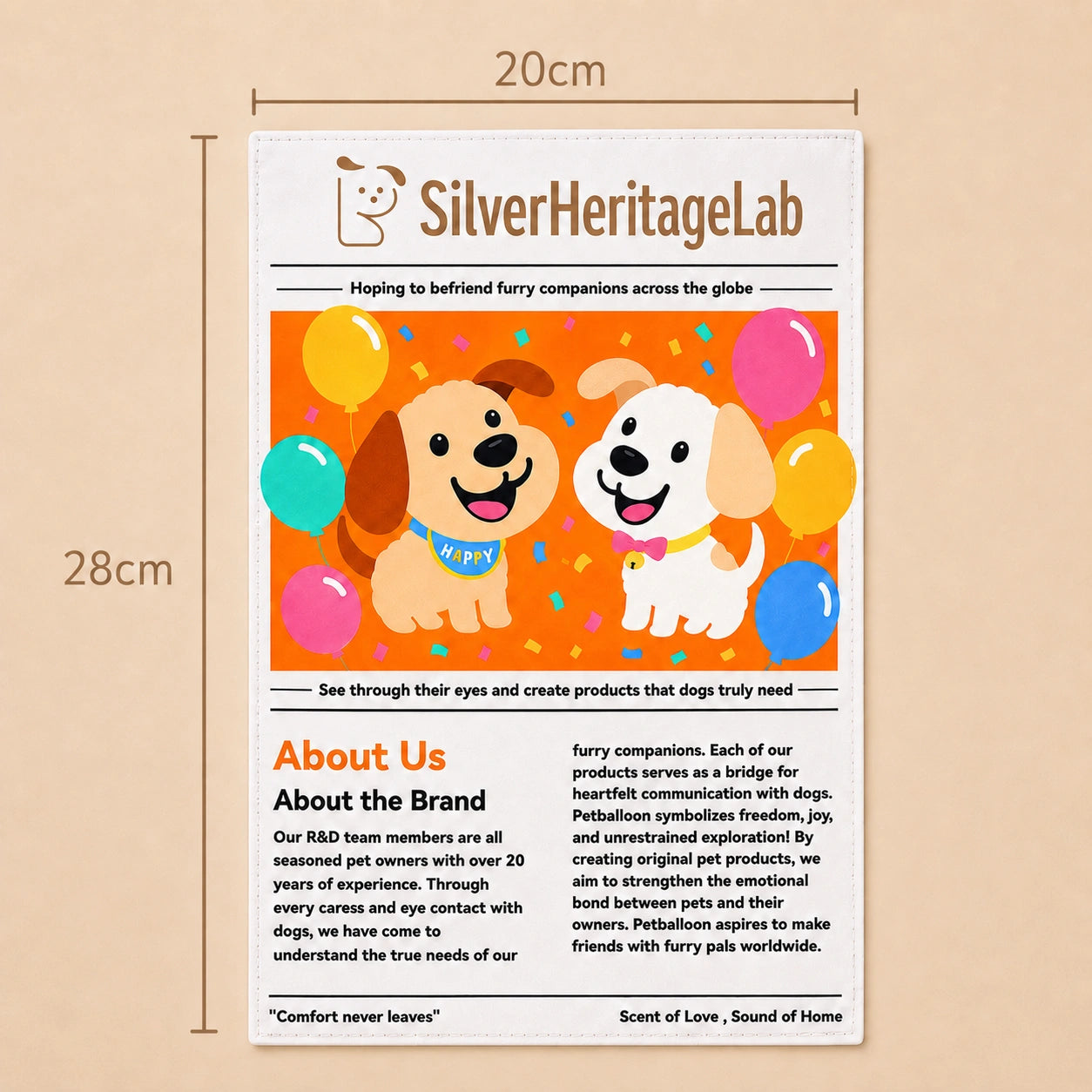HeritageNurture™ NewsPup Crinkle Toy