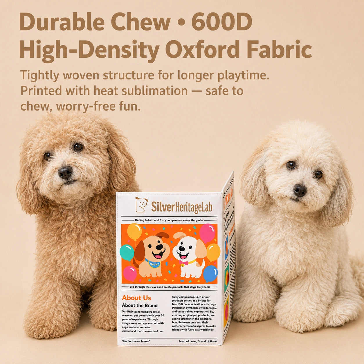 HeritageNurture™ NewsPup Crinkle Toy