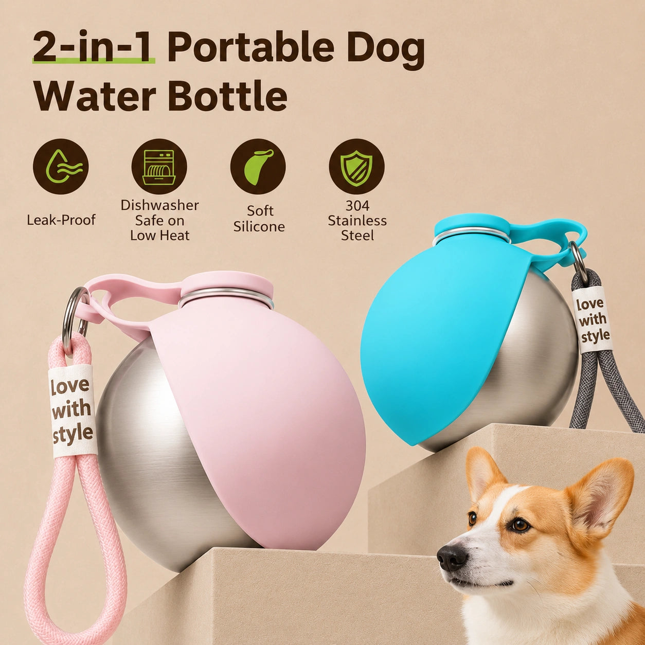 SilverHeritage™ HydroLoop Travel Hydration Flask