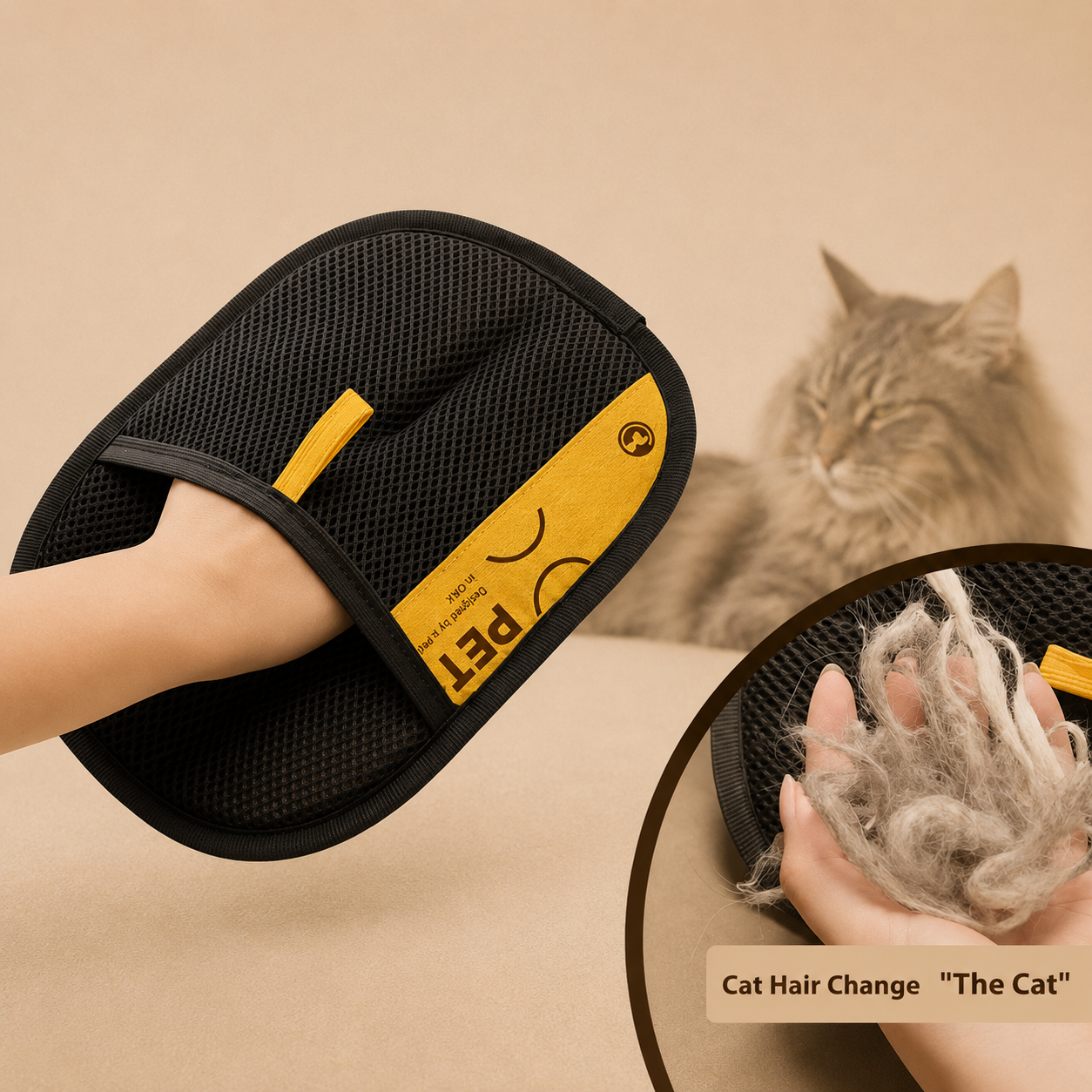 HeritageNurture™ FurSweep Electrostatic Grooming Glove