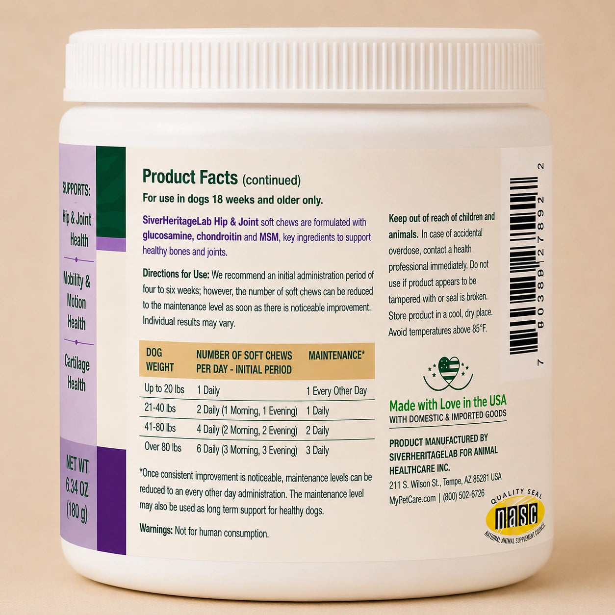 SilverHeritage™ GoldenStride Hip & Joint Soft Chews