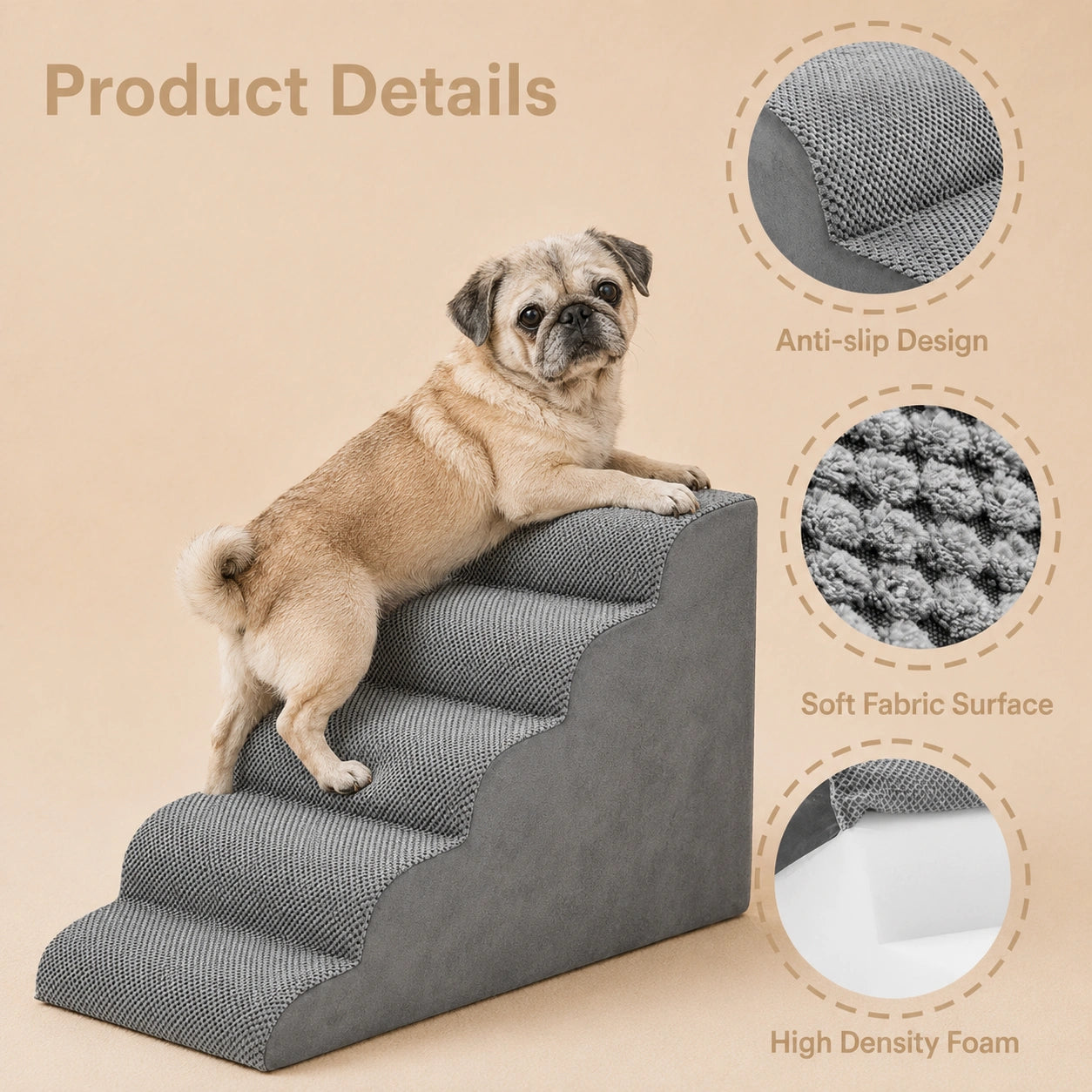 HeritageCloud™ CurveEase Foam Pet Steps
