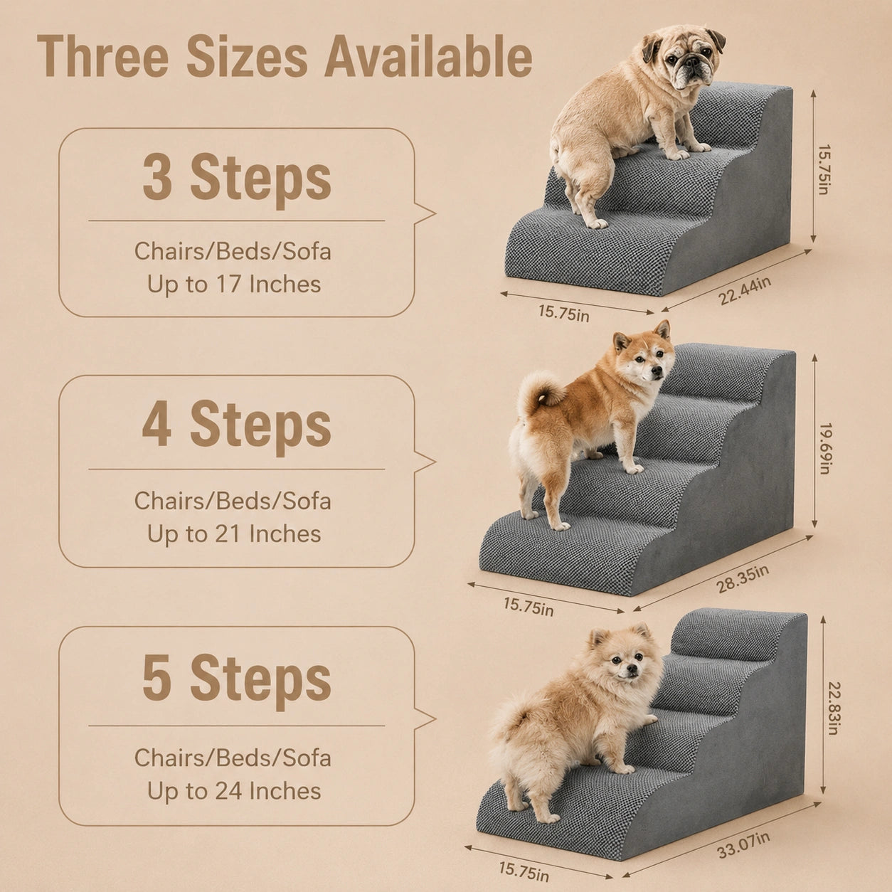 HeritageCloud™ CurveEase Foam Pet Steps
