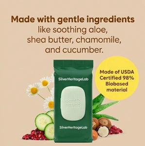 SilverHeritage™ FreshPaw 3-in-1 Grooming Wipes