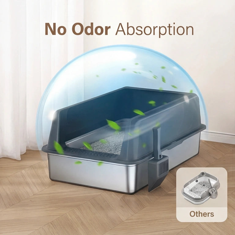 SilverHeritage™ CleanStep Stainless Litter System