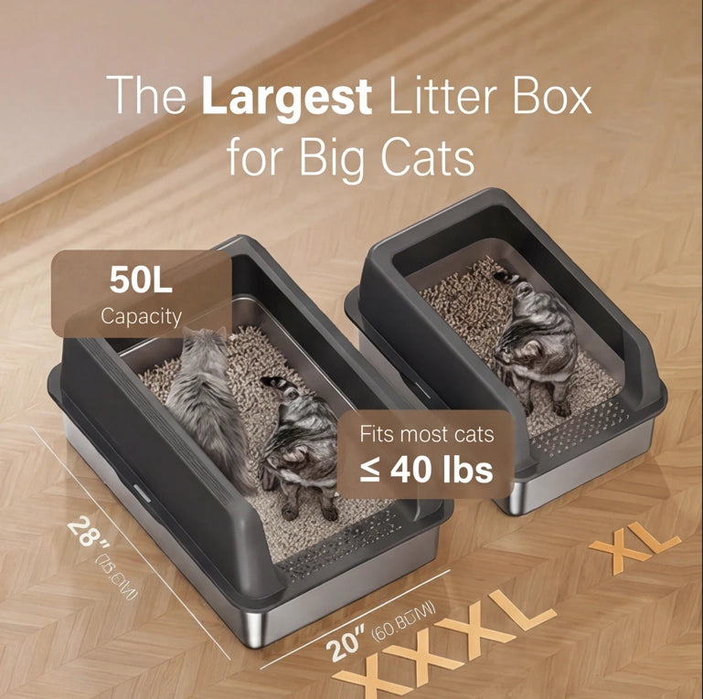 SilverHeritage™ CleanStep Stainless Litter System